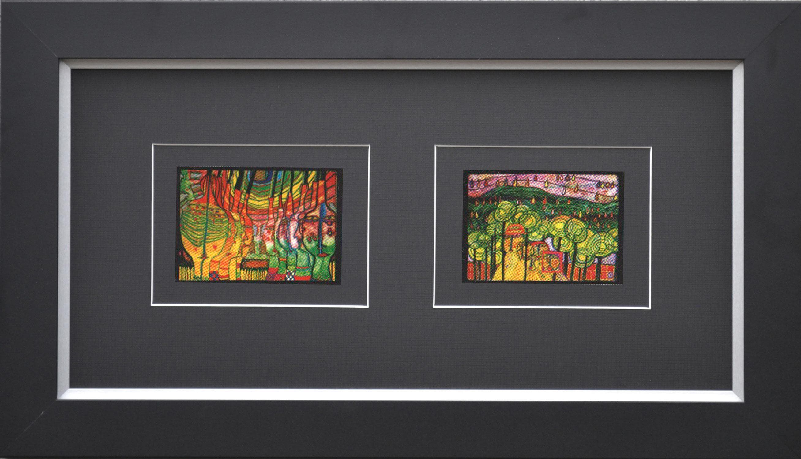 Kunstdruck HUNDERTWASSER Bunt Natur