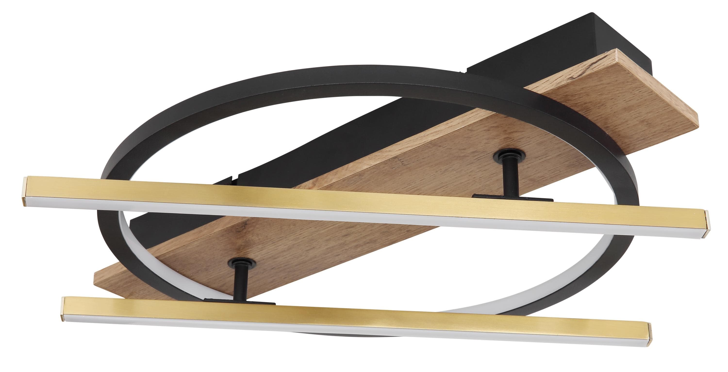 GLOBO LIGHTING LED Deckenleuchte Schwarz Holz Esszimmer