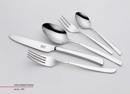 Besteckgarnitur JUSTINUS VENTANA 30-tlg. Silber Edelstahl 18/10