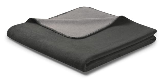 Biederlack Doubleface Wohndecke: Zweifarbige Kuscheldecke aus Baumwollmischgewebe