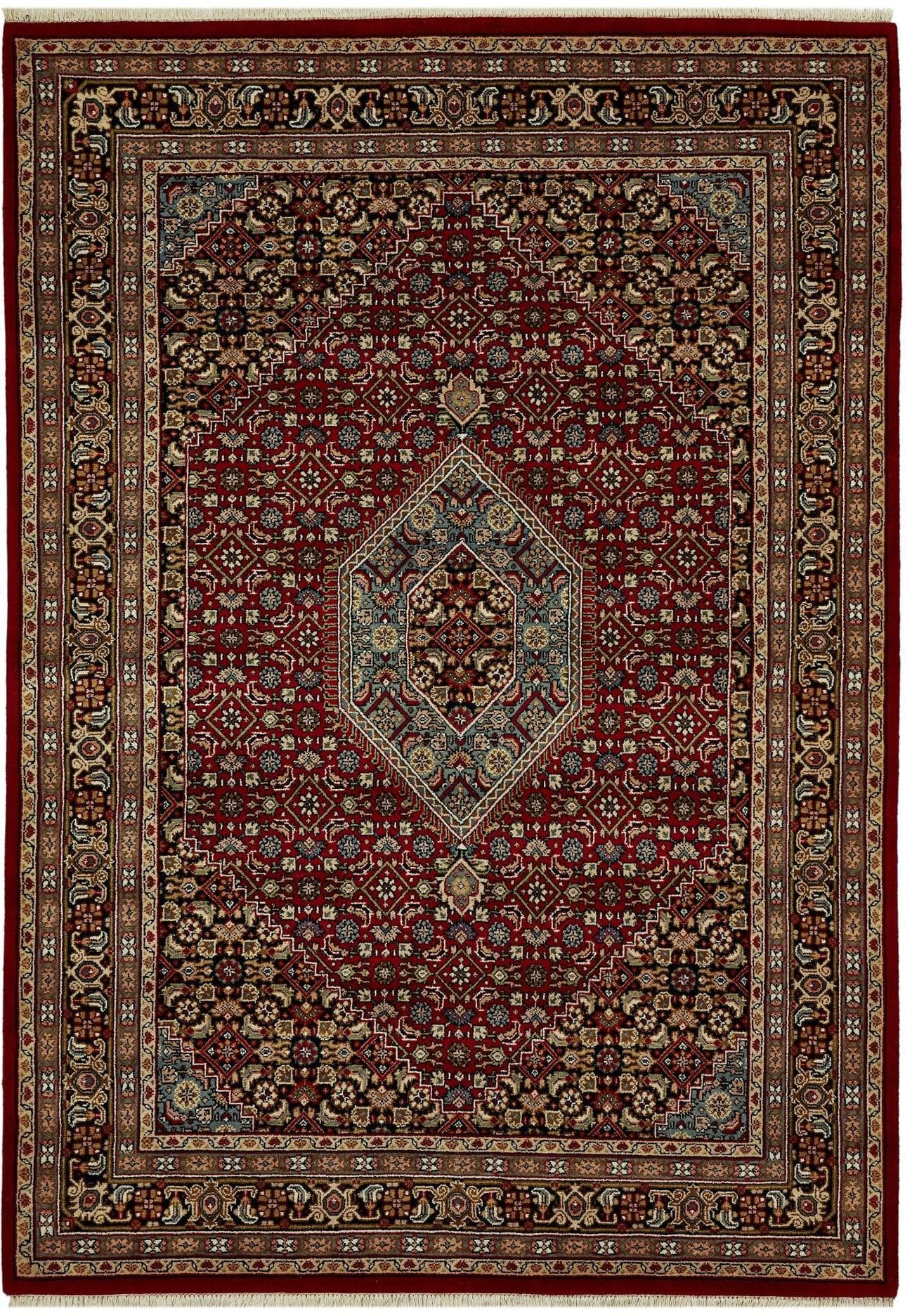 Teppich BENARAS Bidjar Rot 100% Schurwolle Orient