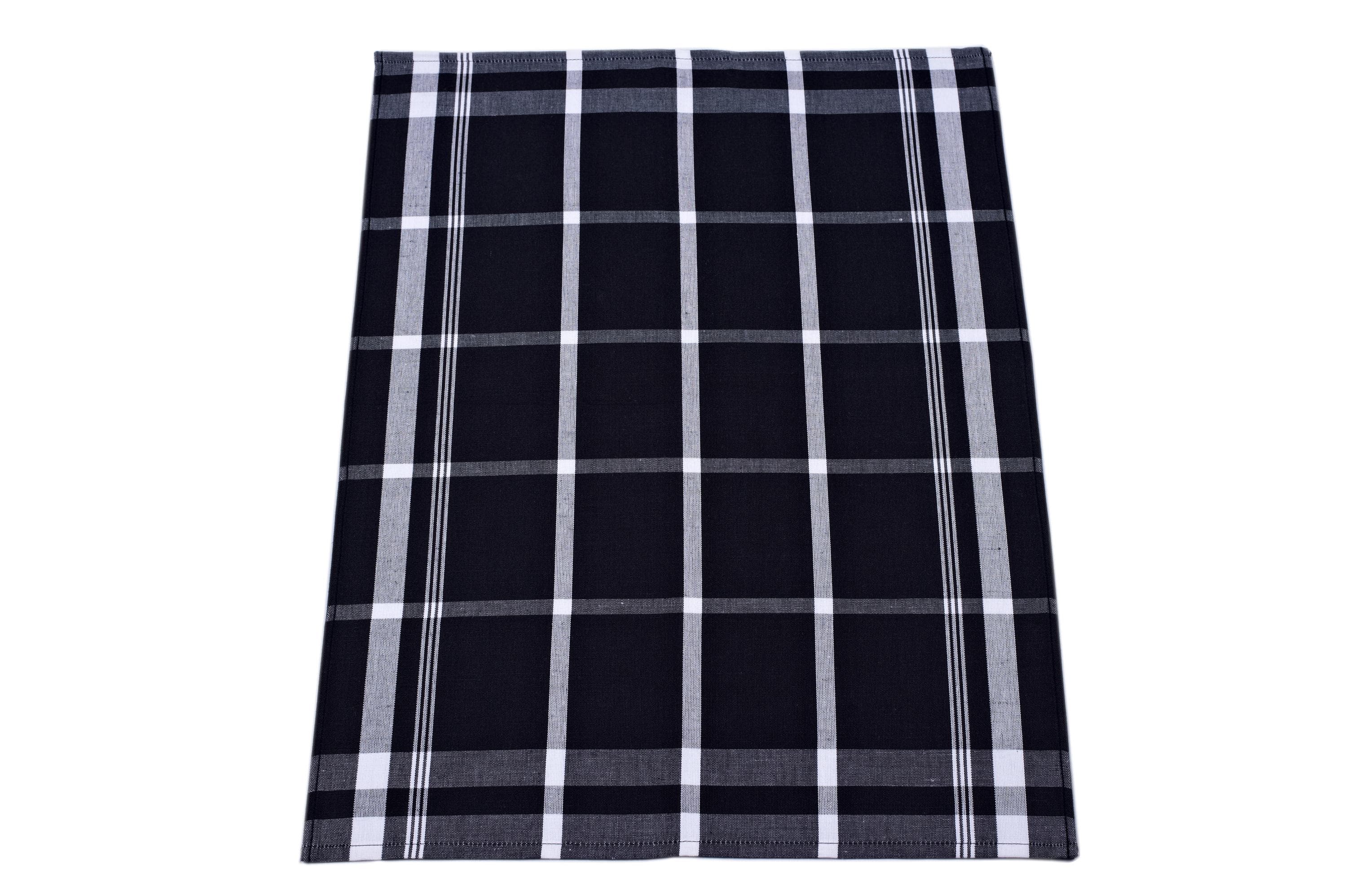 Geschirrtuch Block Schwarz