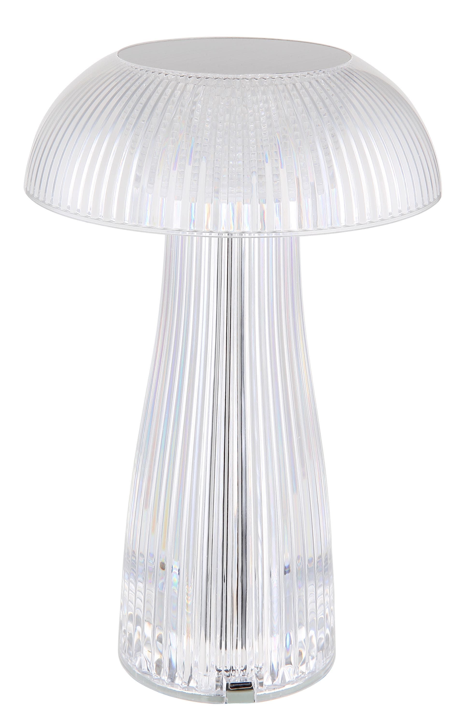 GLOBO LIGHTING Kristall Tischleuchte Kabellos mit Touch Dimmer und Farbwechsel