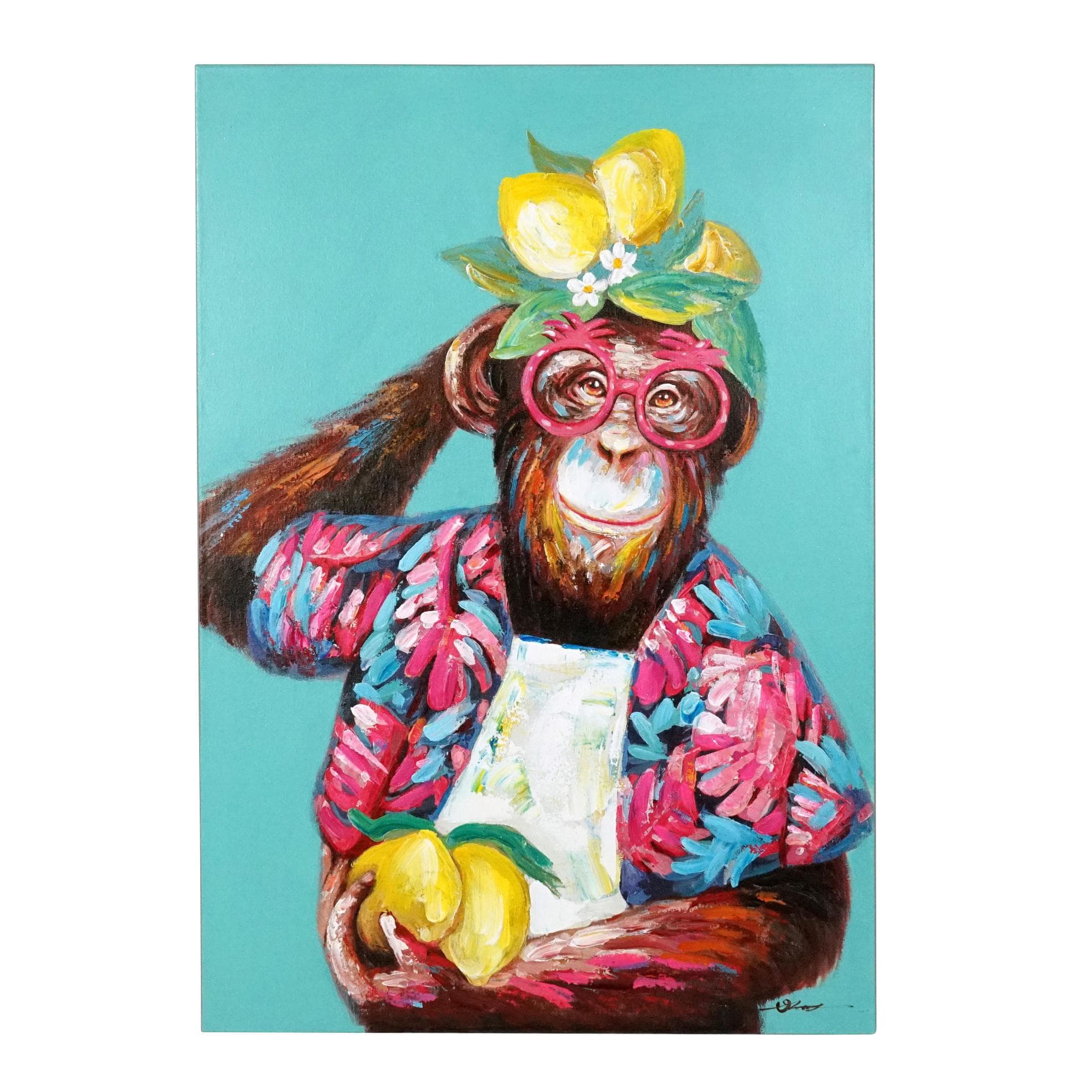 SONSTIGE Bild FRUITY FREDDY Bunt Acryl auf Leinwand