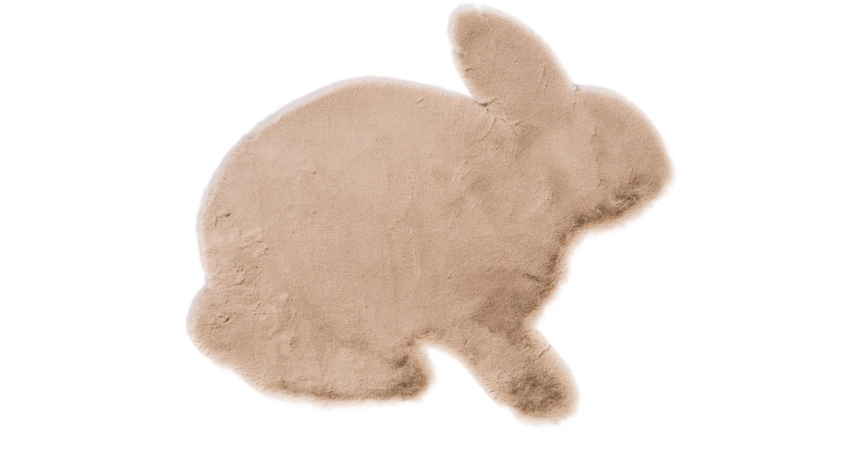 KARPI Kinderteppich ANDORRA: Taupe Hase Polyester Teppich