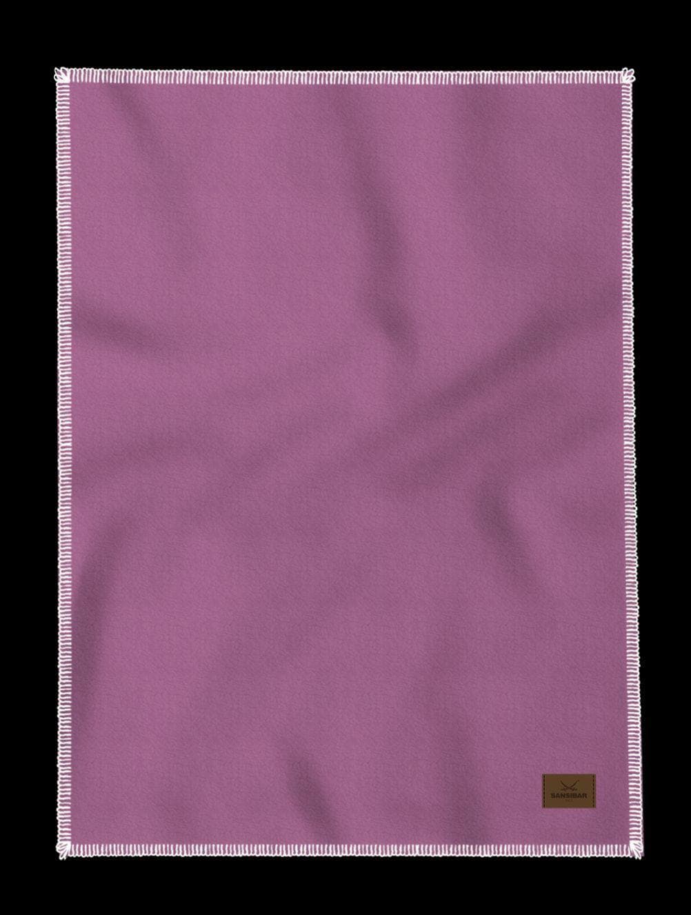 Sansibar Sylt Wohndecke Berry BL - Kuscheldecke aus Polar Fleece in Lila