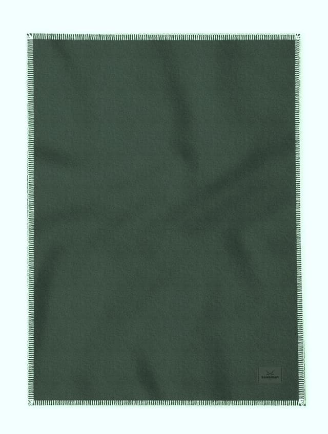 Sansibar Sylt Wohndecke Waldgrün - Kuscheldecke aus Polar Fleece