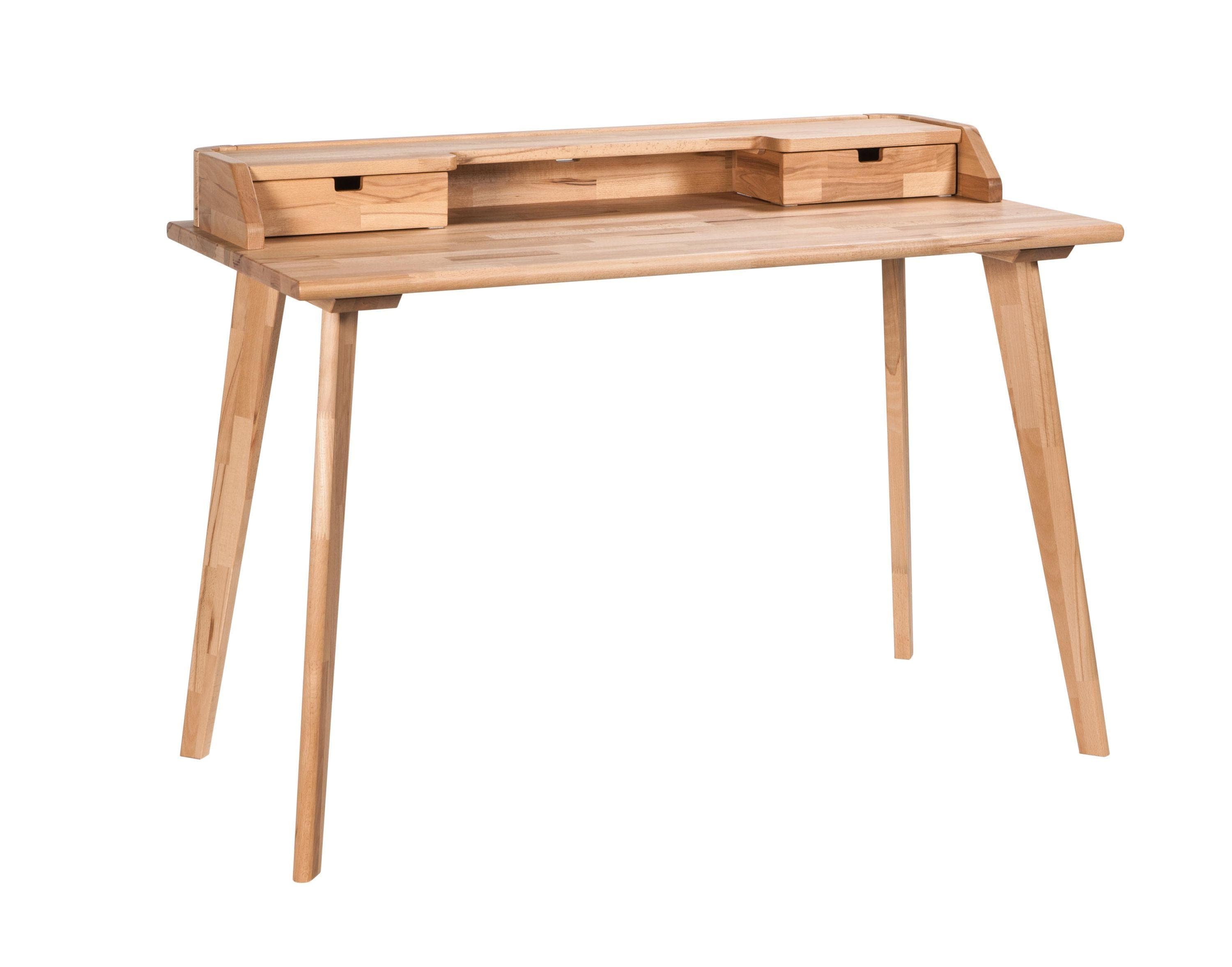 Massivholz Sekretär mit 2 Schubladen