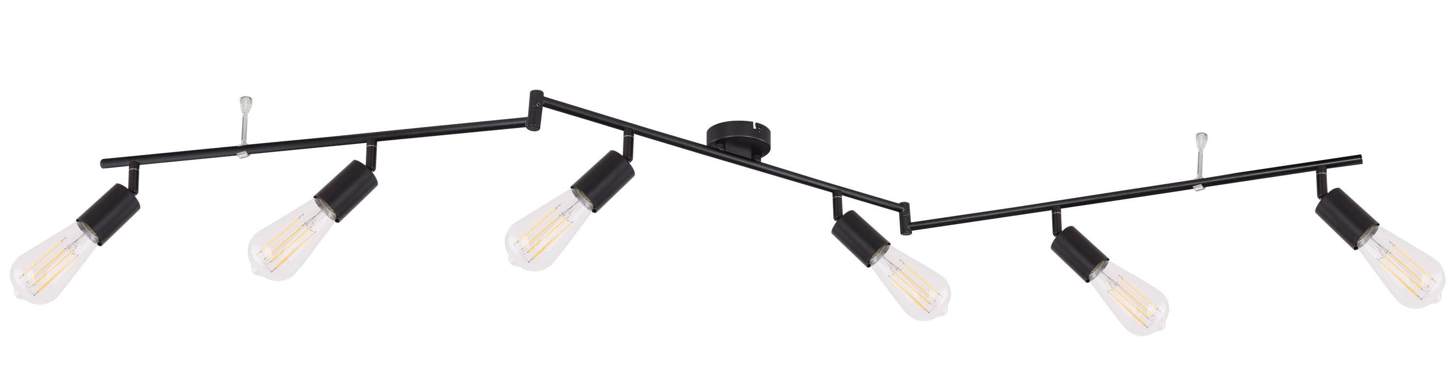 Moderner Metall-Strahler in Schwarz