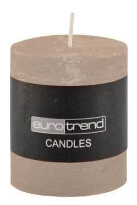 Kerze RUSTI Beige Zylinderförmig