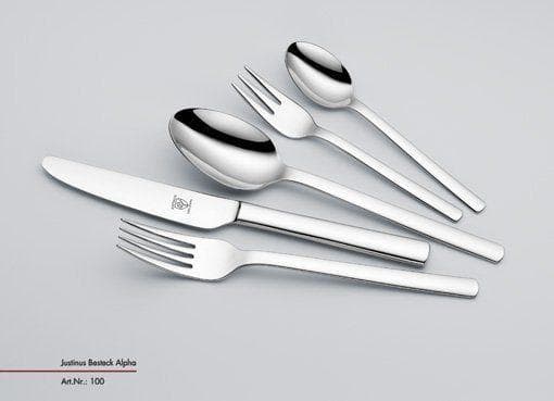 Besteckgarnitur JUSTINUS ALPHA 60-tlg. Silberfarben