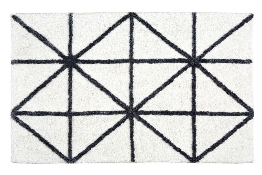 Schöner Wohnen Kollektion Badematte Barbados Schwarz Weiß