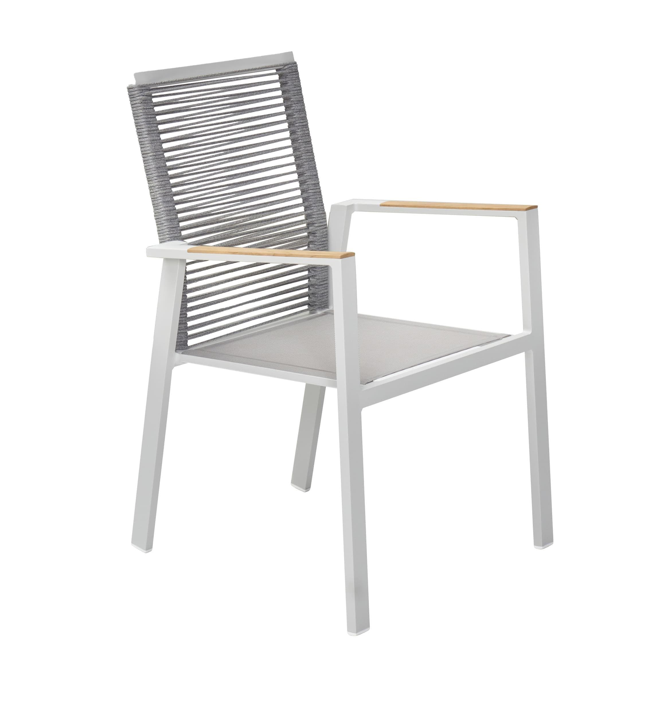 Klappbarer Stapels Stuhl für Garten und Terrasse