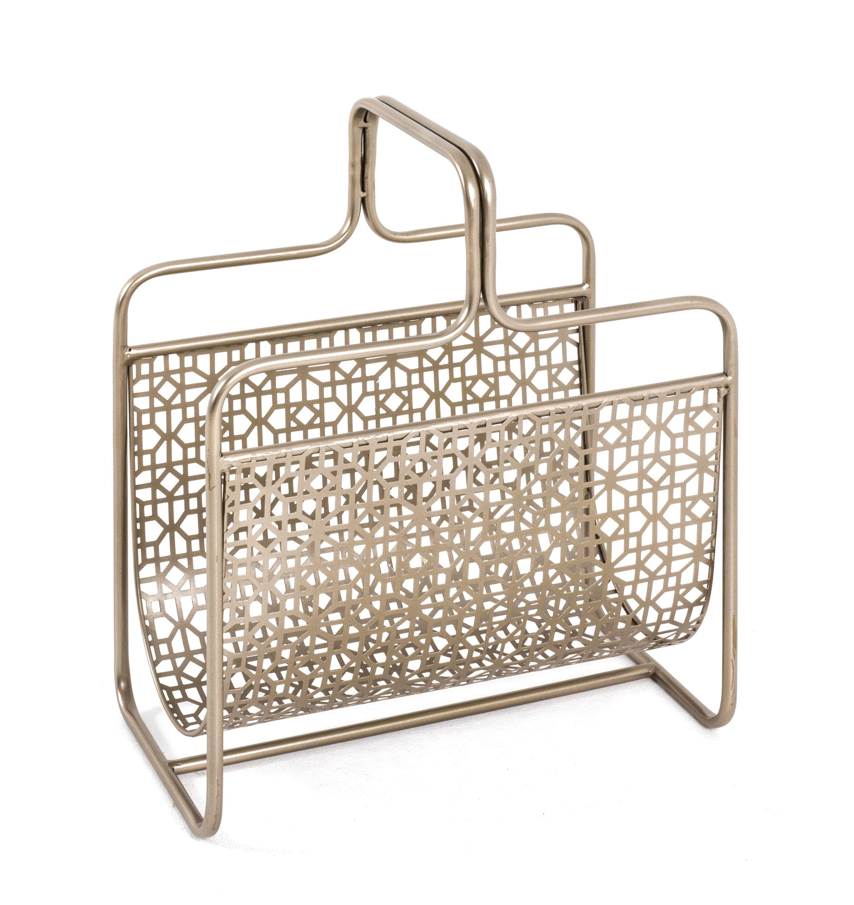 Haku Zeitungsständer Bronzefarben Metall Lackiert