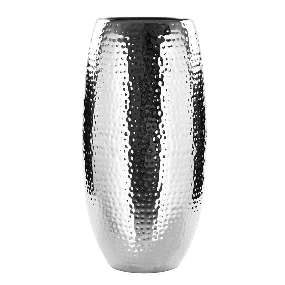 Fink AFRICA Vase: Elegante Silberfarbene Metallvase für Stilvolle Akzente