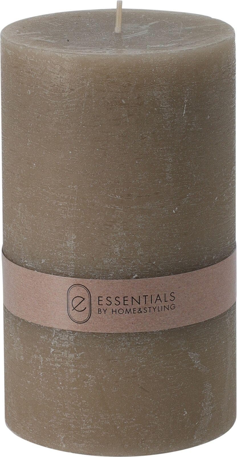 Kerze RUSTI Paraffin/Wachs Helltaupe