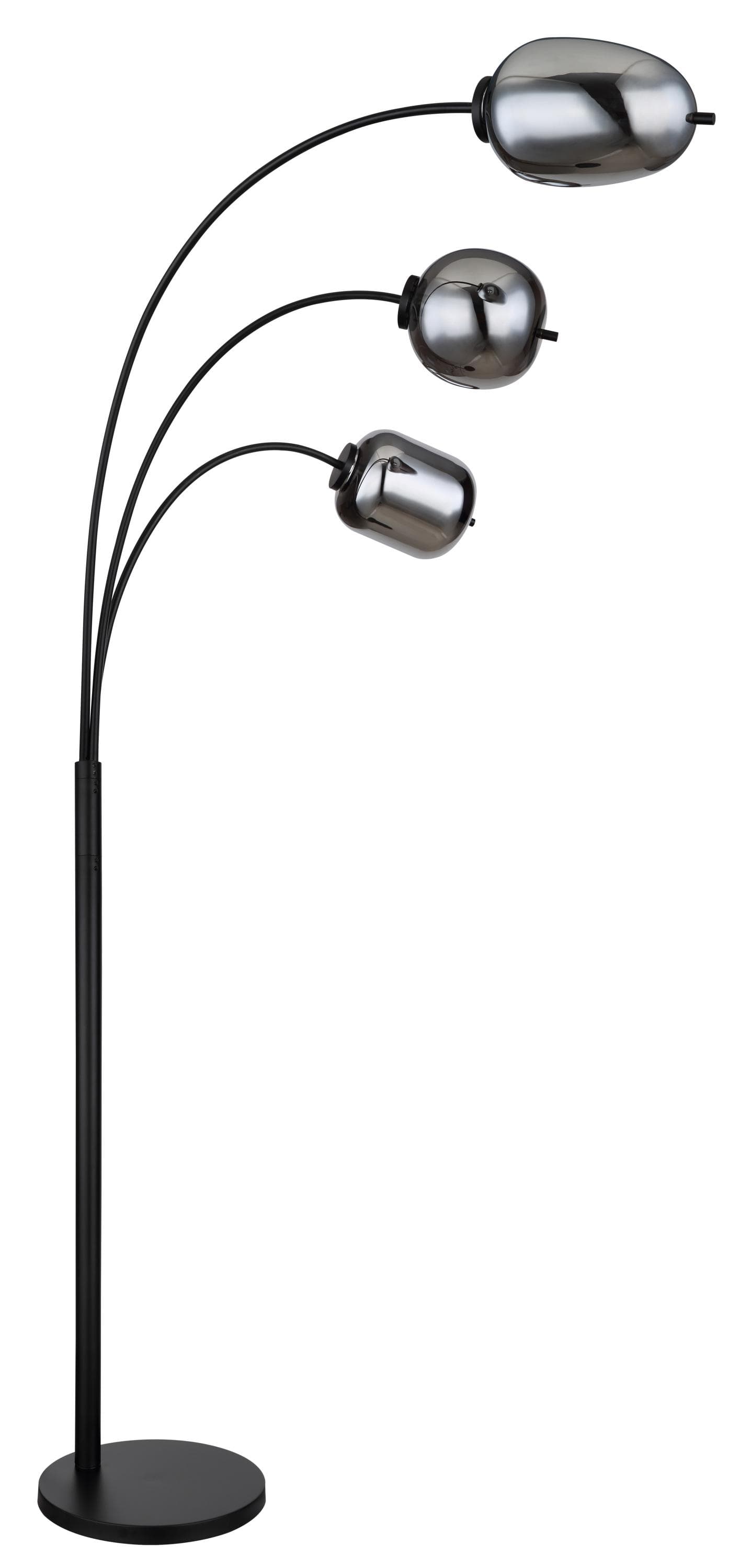 GLOBO LIGHTING Bogenlampe Schwarz - Design Stehlampe Wohnzimmer