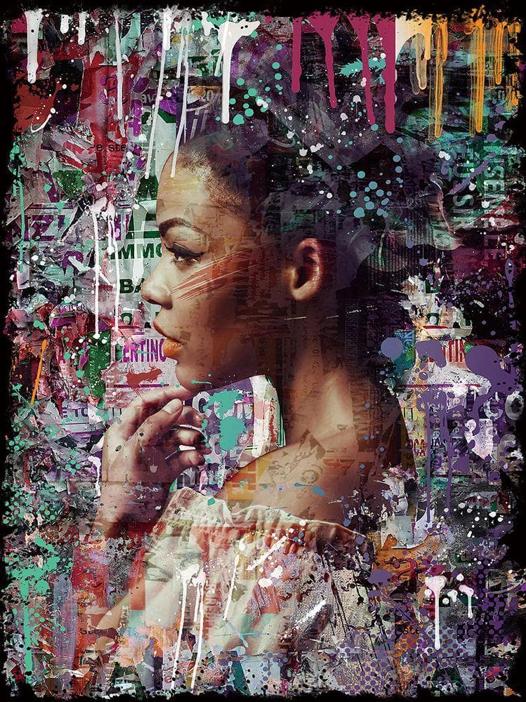 SONSTIGE Glasbild SCHÖNE IM FARBENREGEN Bunt