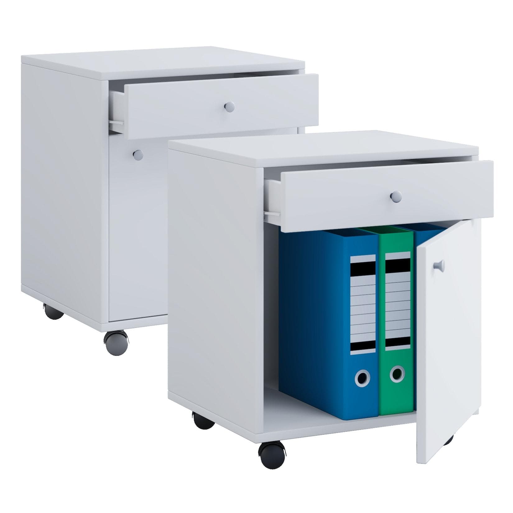 VCM Rollcontainer Holz Bürocontainer Schublade Masola