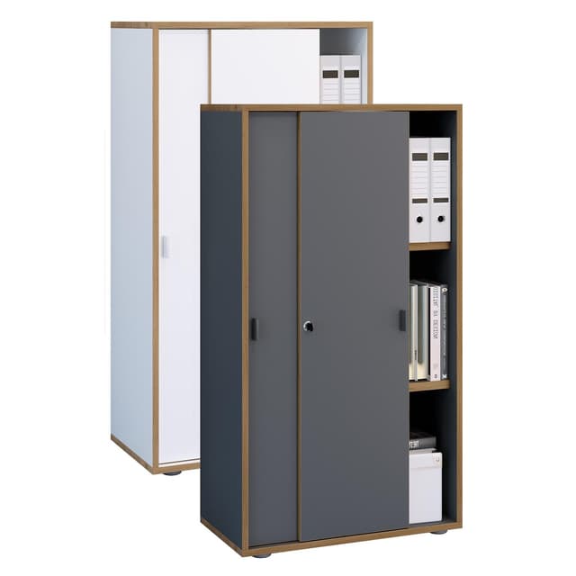 Büroschrank mit Schiebetüren - 3-Fach