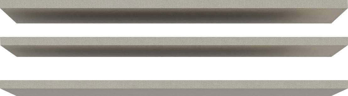 FORTE Einlegeboden Set - Matte Textil-Optik für Schiebetürenschränke