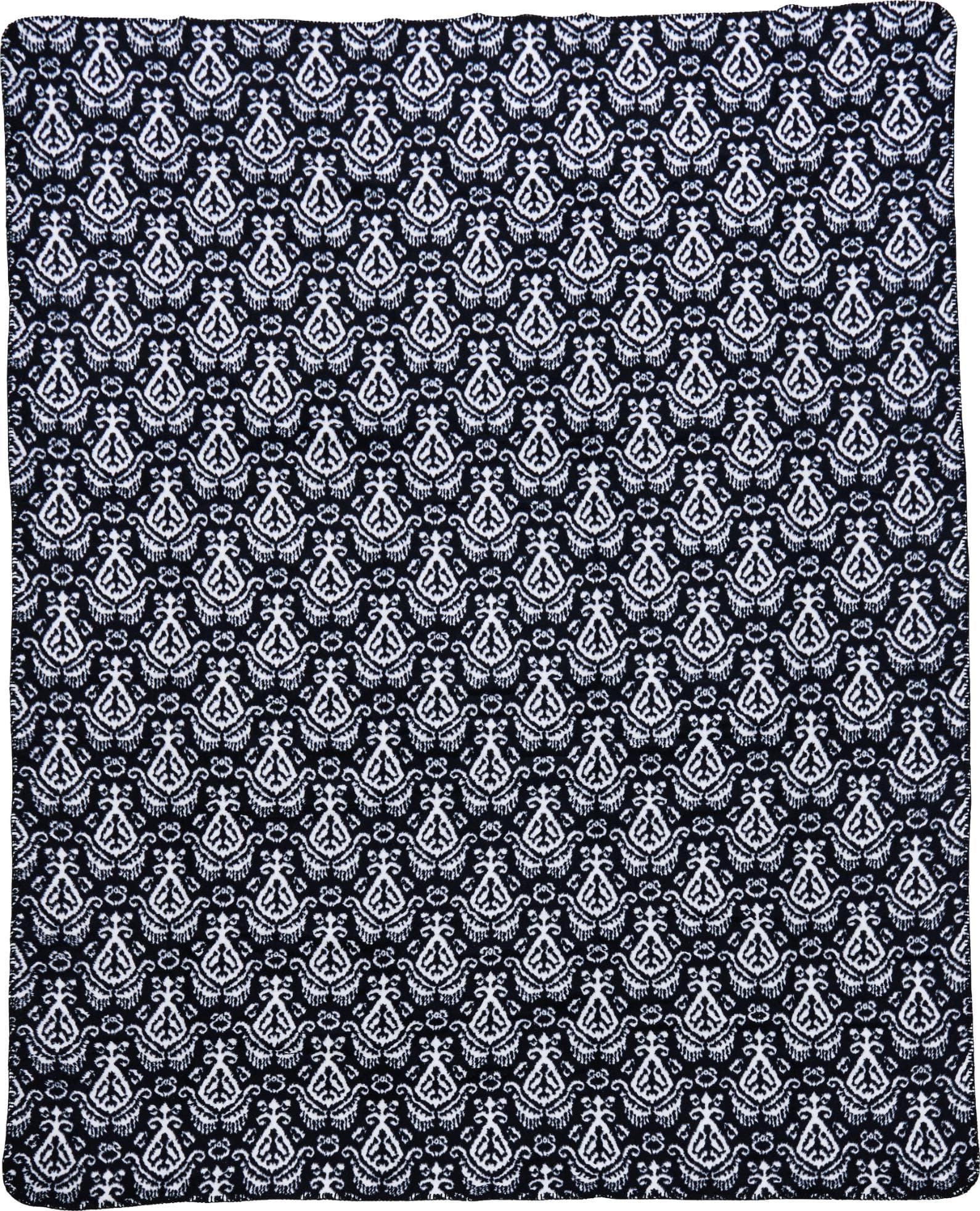 Wohndecke DONE. "Nizza" Schwarz-Weiß 150x200 cm Baumwolle