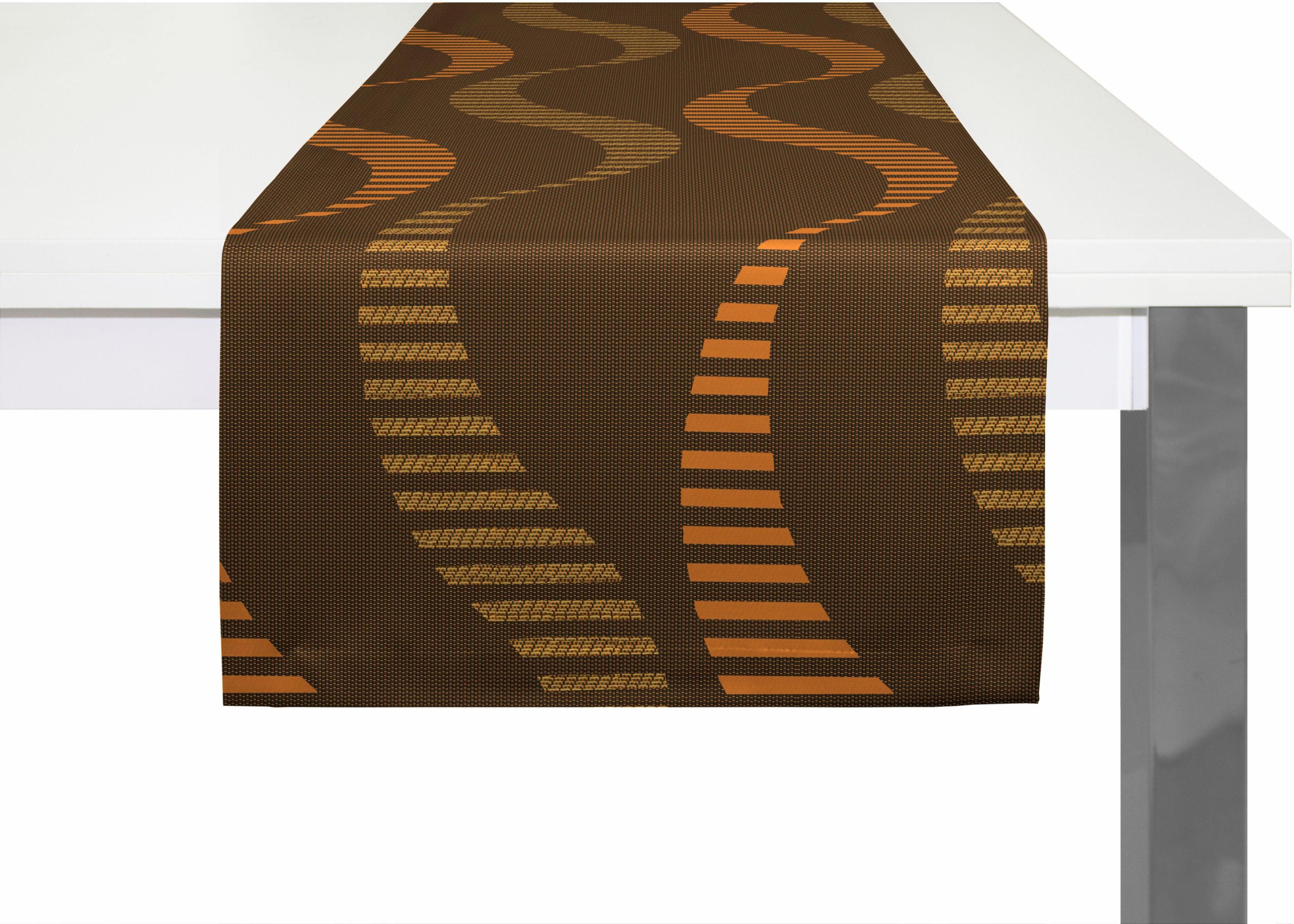 Wirth LUPARA Tischläufer: Modernes Wellen-Design in verschiedenen Farben