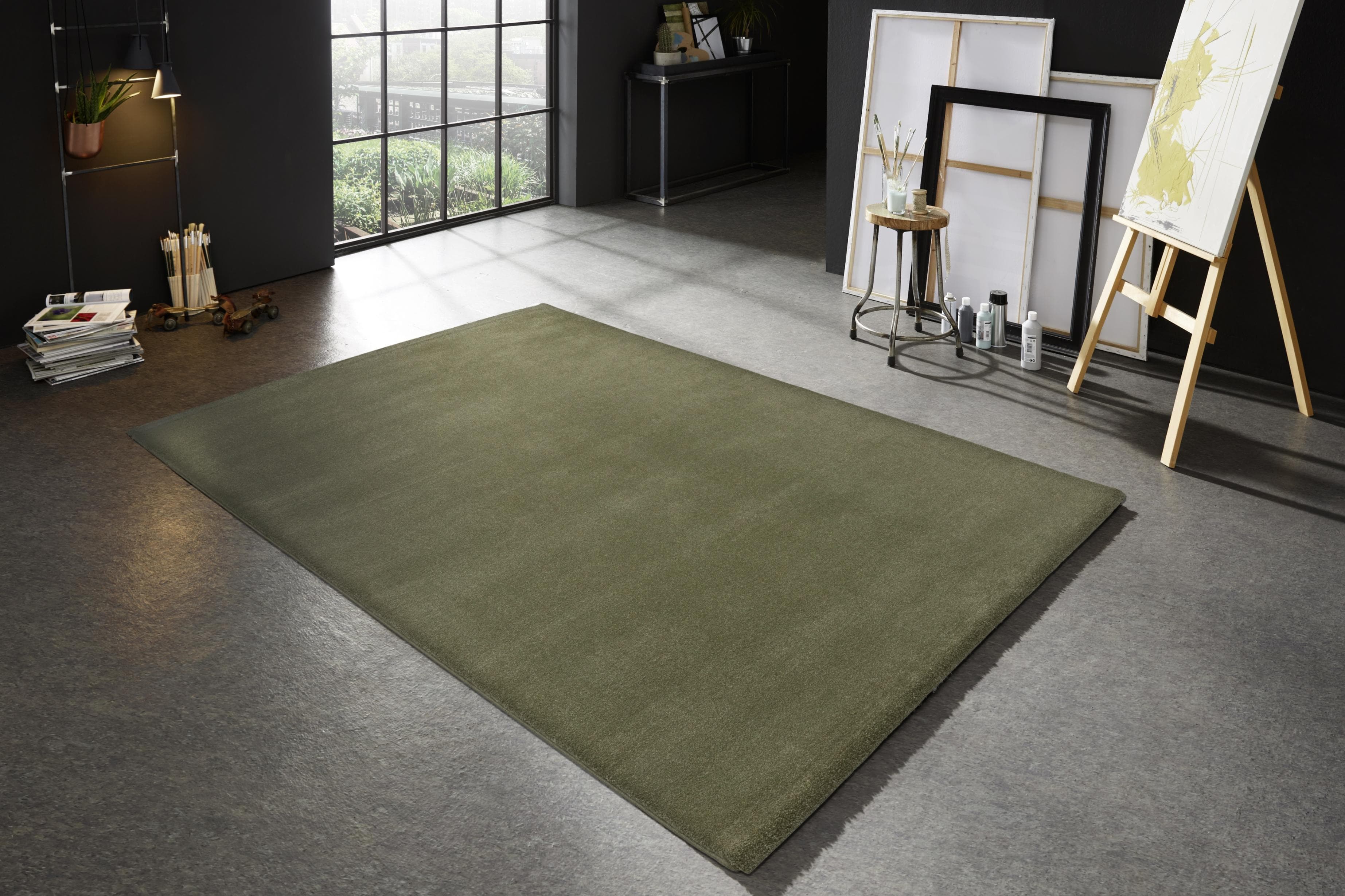 ASTRA Barletta Langflor Shaggy Teppich - Uni Design für Wohnzimmer und Schlafzimmer