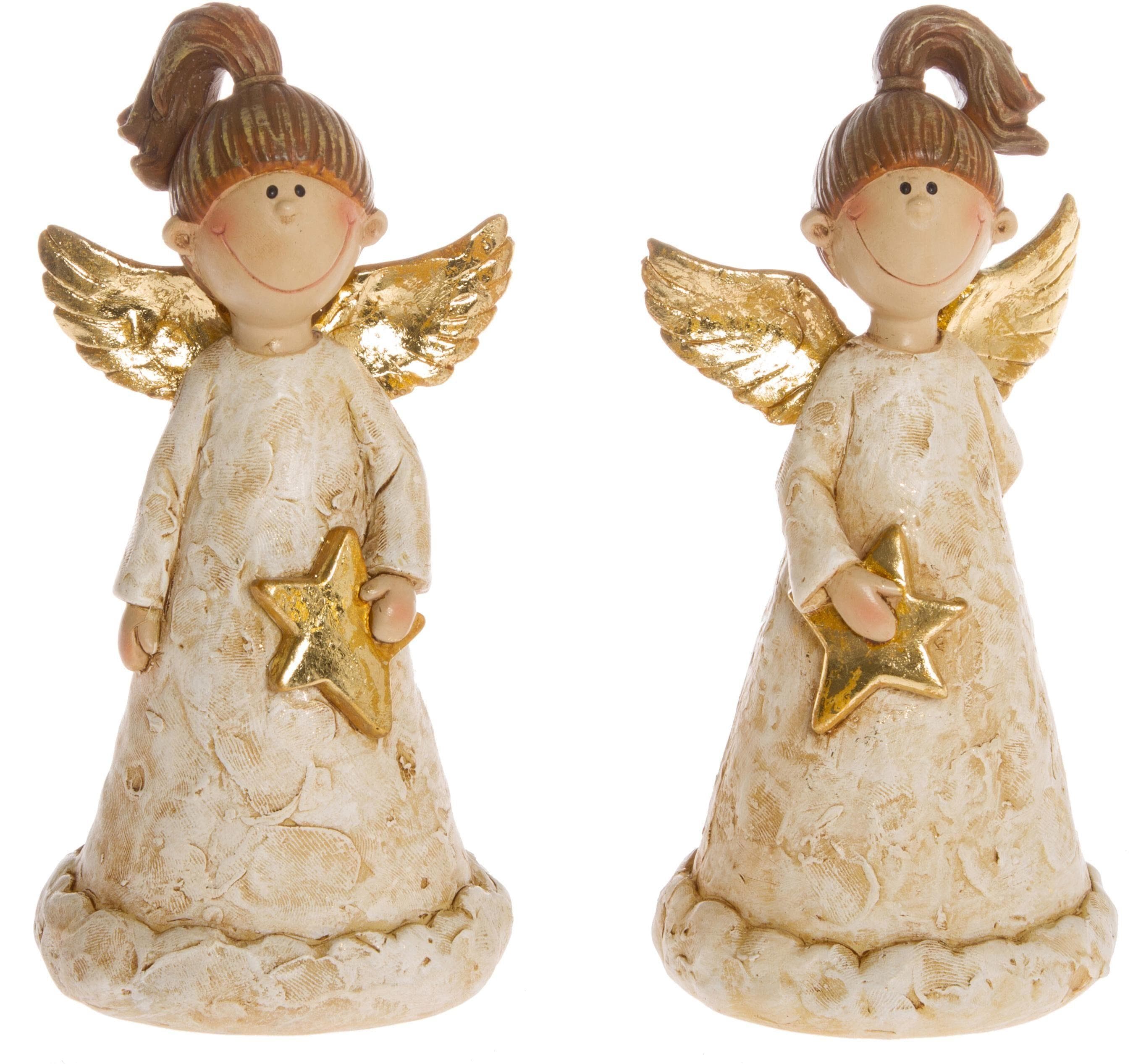 Myflair Möbel & Accessoires Goldene Engelfigur Weihnachtsdeko Set