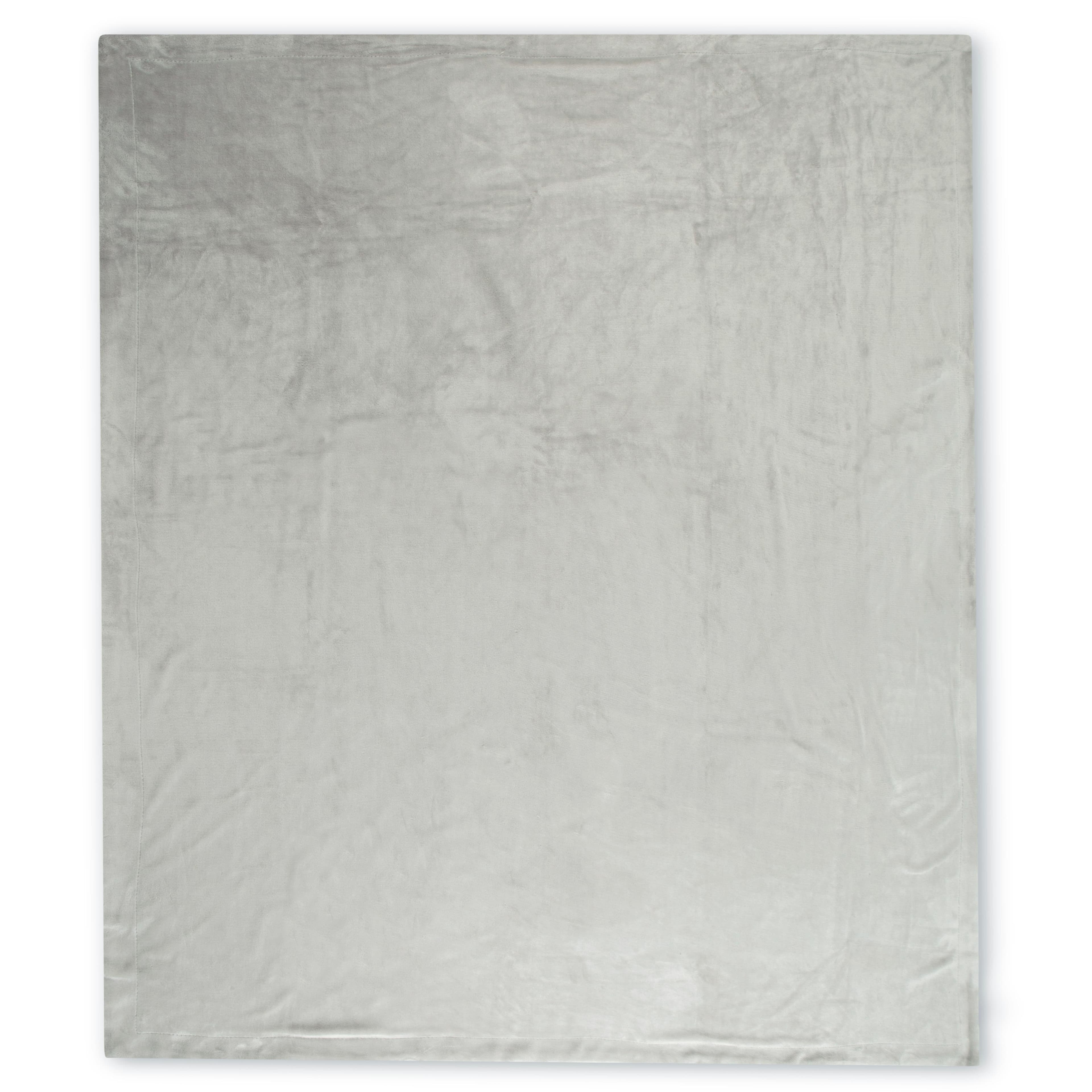 Hip Polyvelvet Kuscheldecke Uni Dunkelblau | Super Weiche Tagesdecke