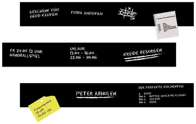 queence Magnetfolie Schwarz, Robuste Maltafel für Kinderzimmer und Büro