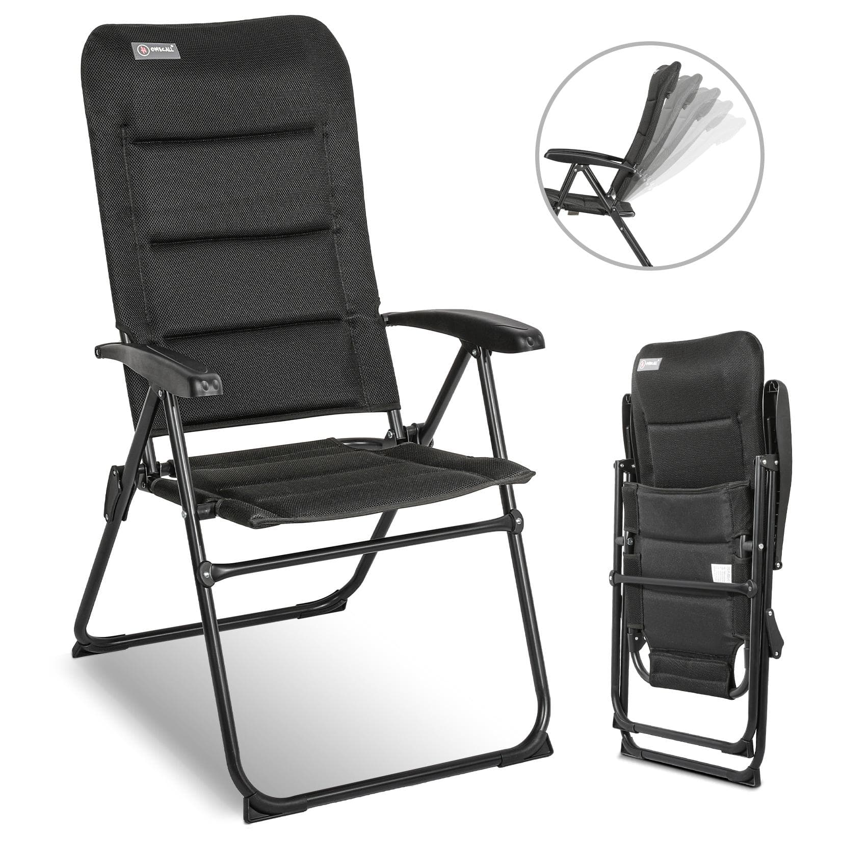 HOMECALL Gartenstuhl Hochlehner Campingstuhl Klappstuhl