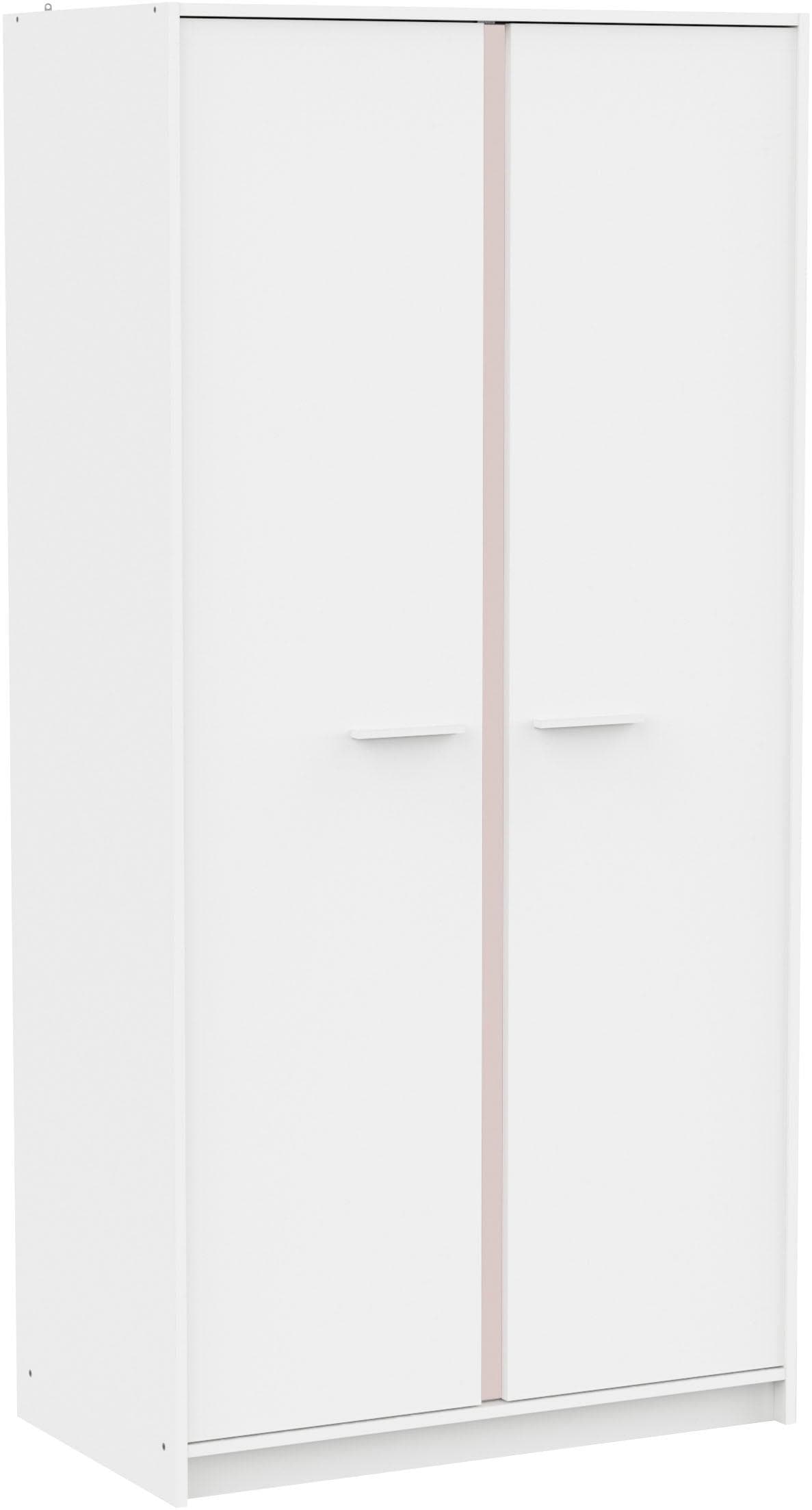 Kinderkleiderschrank DEMEYERE GROUP REVERSO mit rosa oder dunklem Kontrast