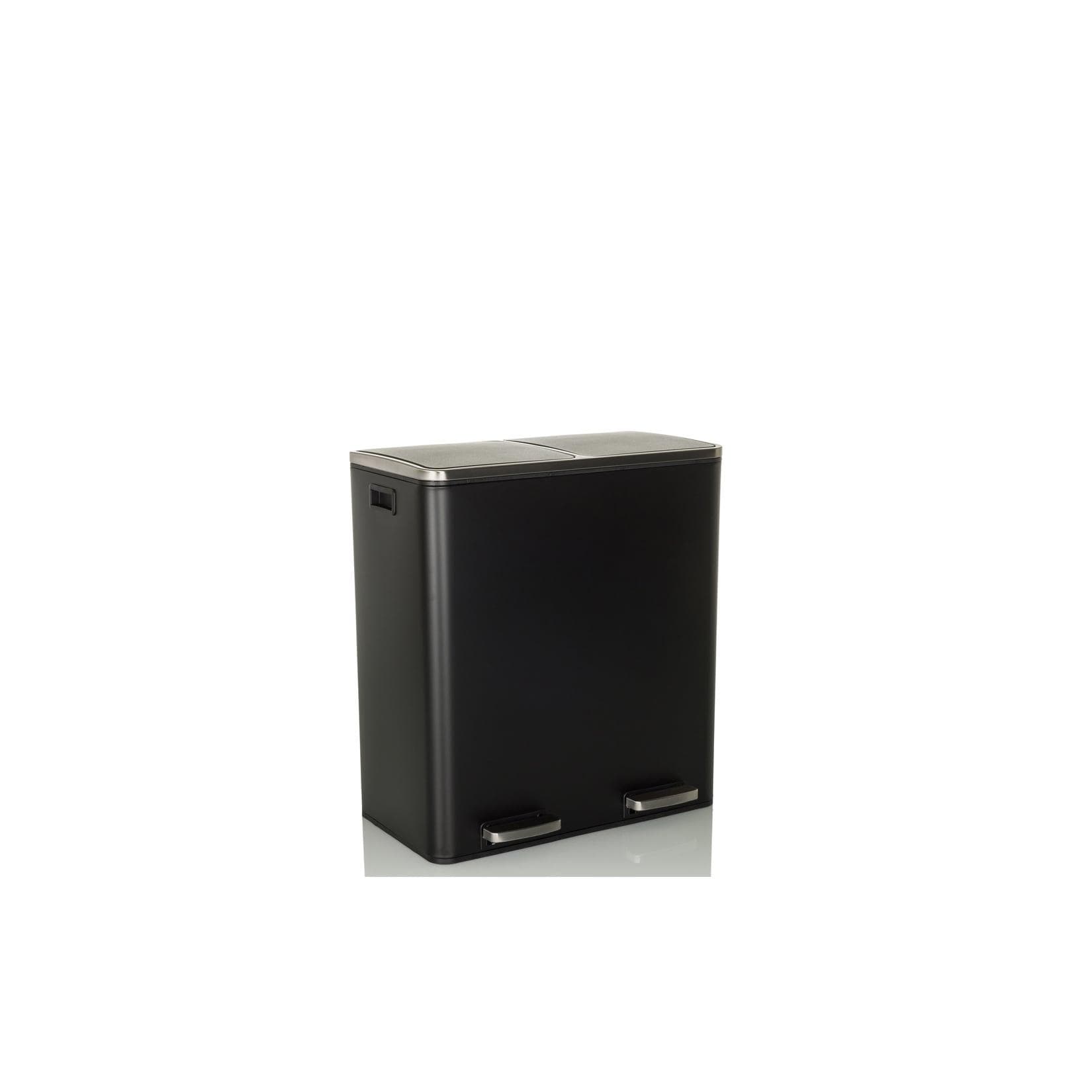 hjh OFFICE Mülleimer CLEAN XI Stahlblech Silber