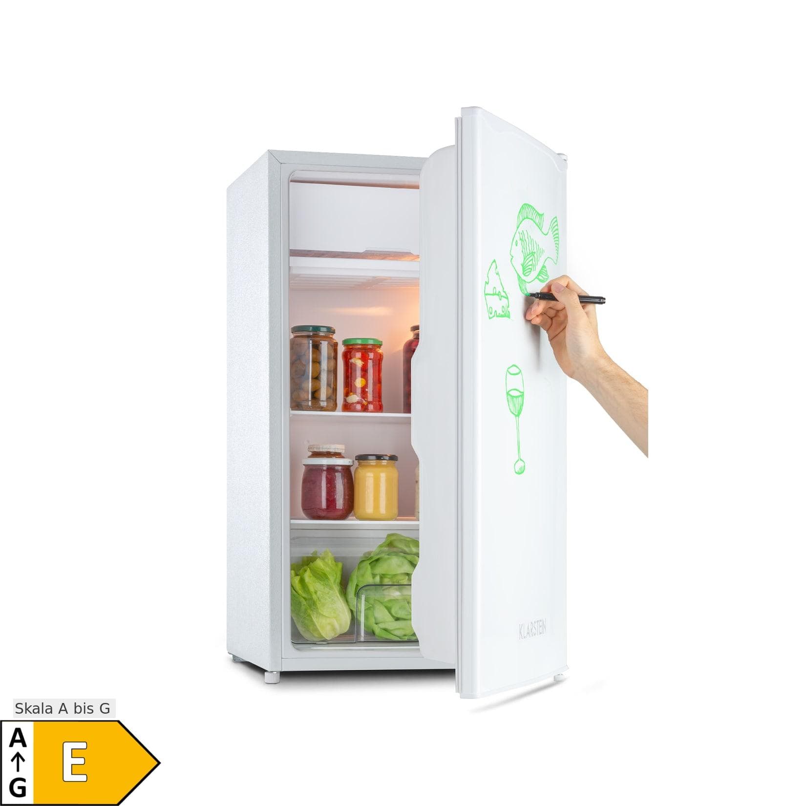 Klarstein Spitzbergen Uni Kühlschrank 91 Liter 10-Liter-Gefrierfach