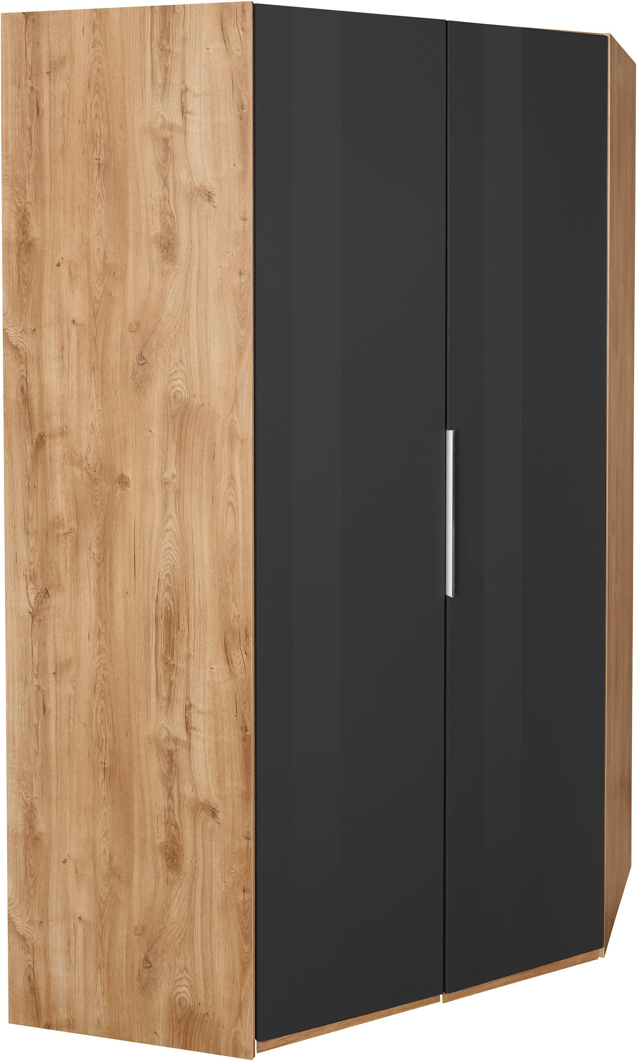 Eckkleiderschrank mit Glastüren