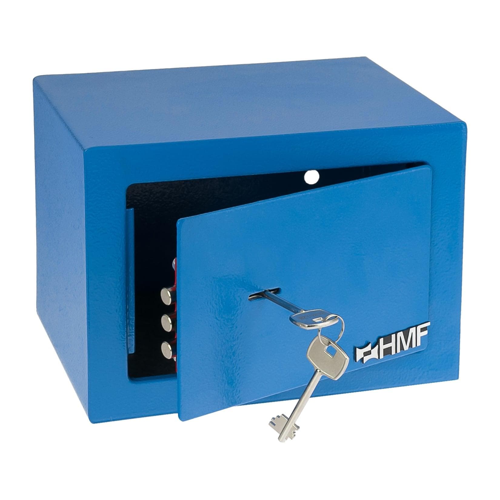 HMF 49216-05 Möbeltresor Blau 23x17x17 cm mit Schlüssel