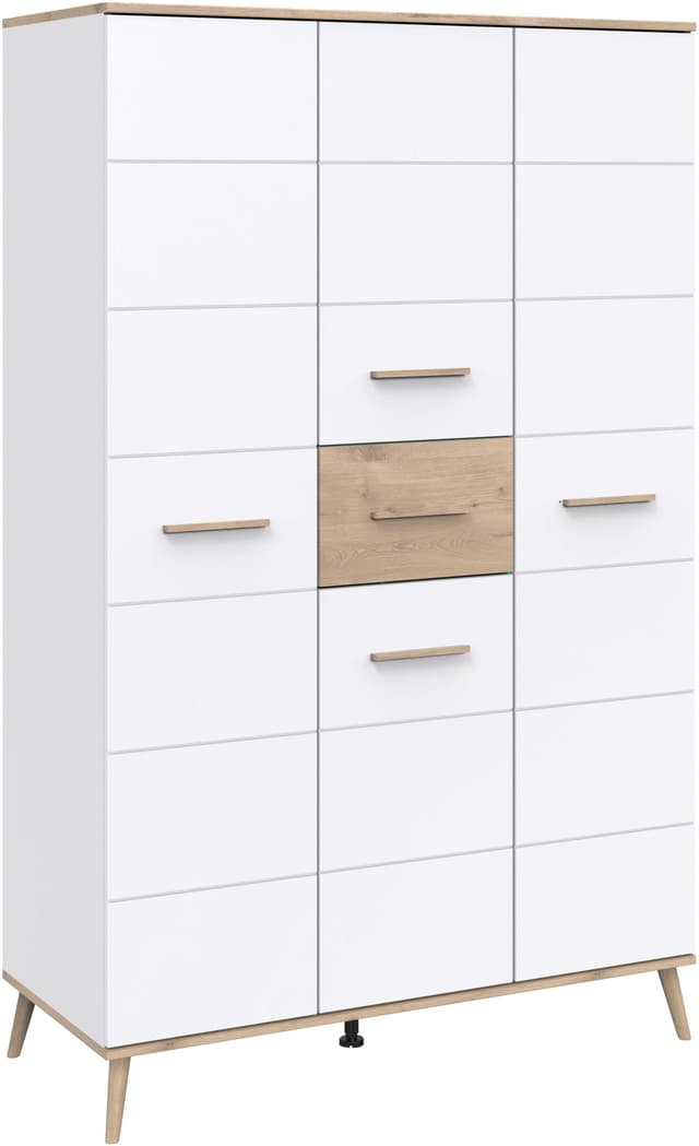 Wimex Kleiderschrank Fehmarn mit Massivholzfüßen: Viel Stauraum & Übersicht