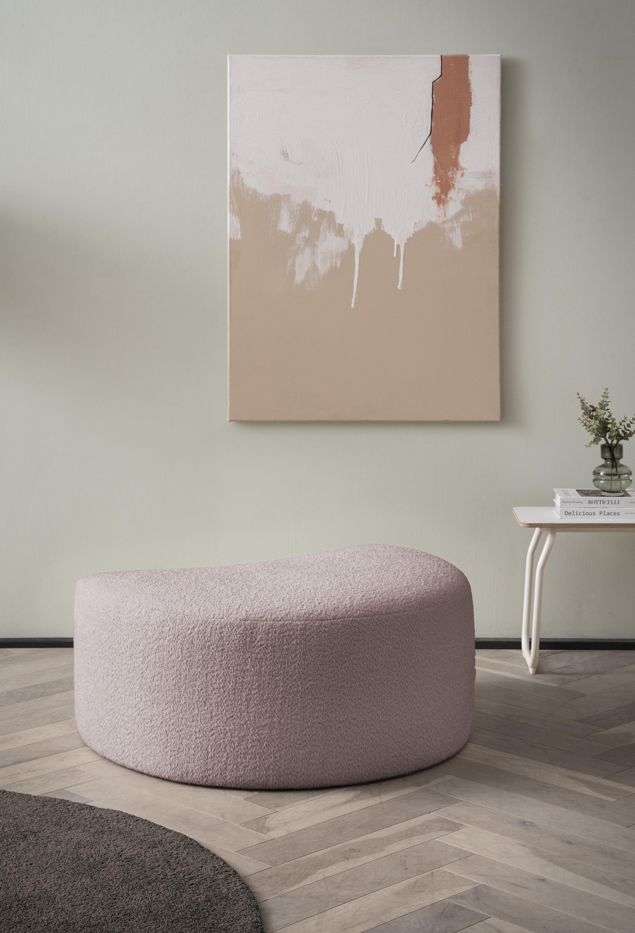 Gepolsterter Hocker in modernen Farben & Stoffen  - Kombinierbar