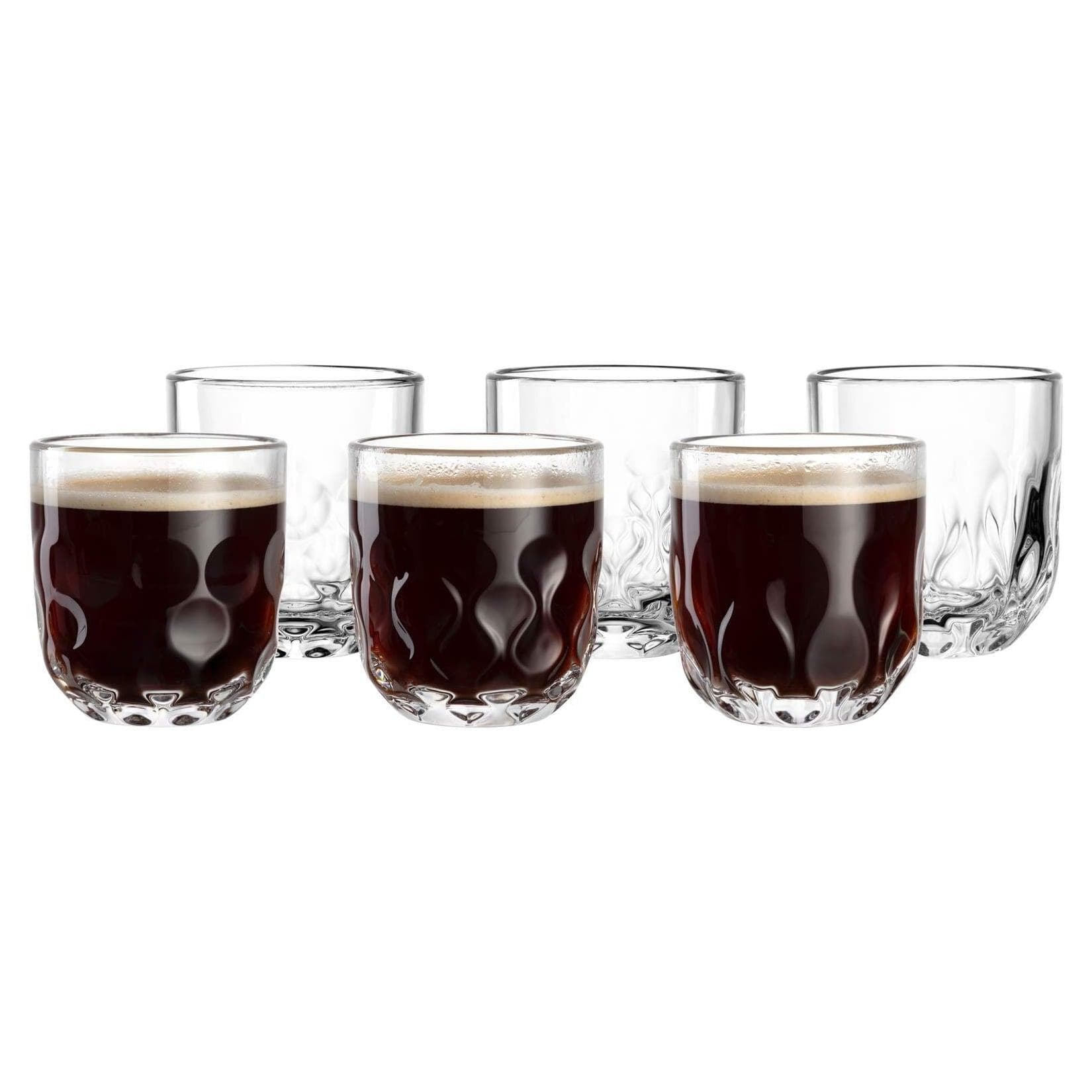 Leonardo Kaffeeglas-Set Gocce 220 ml 6er Set