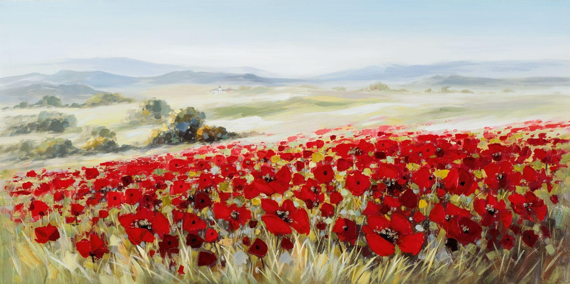 Keilrahmenbild LANDSCHAFT Leinwand auf Holzrahmen