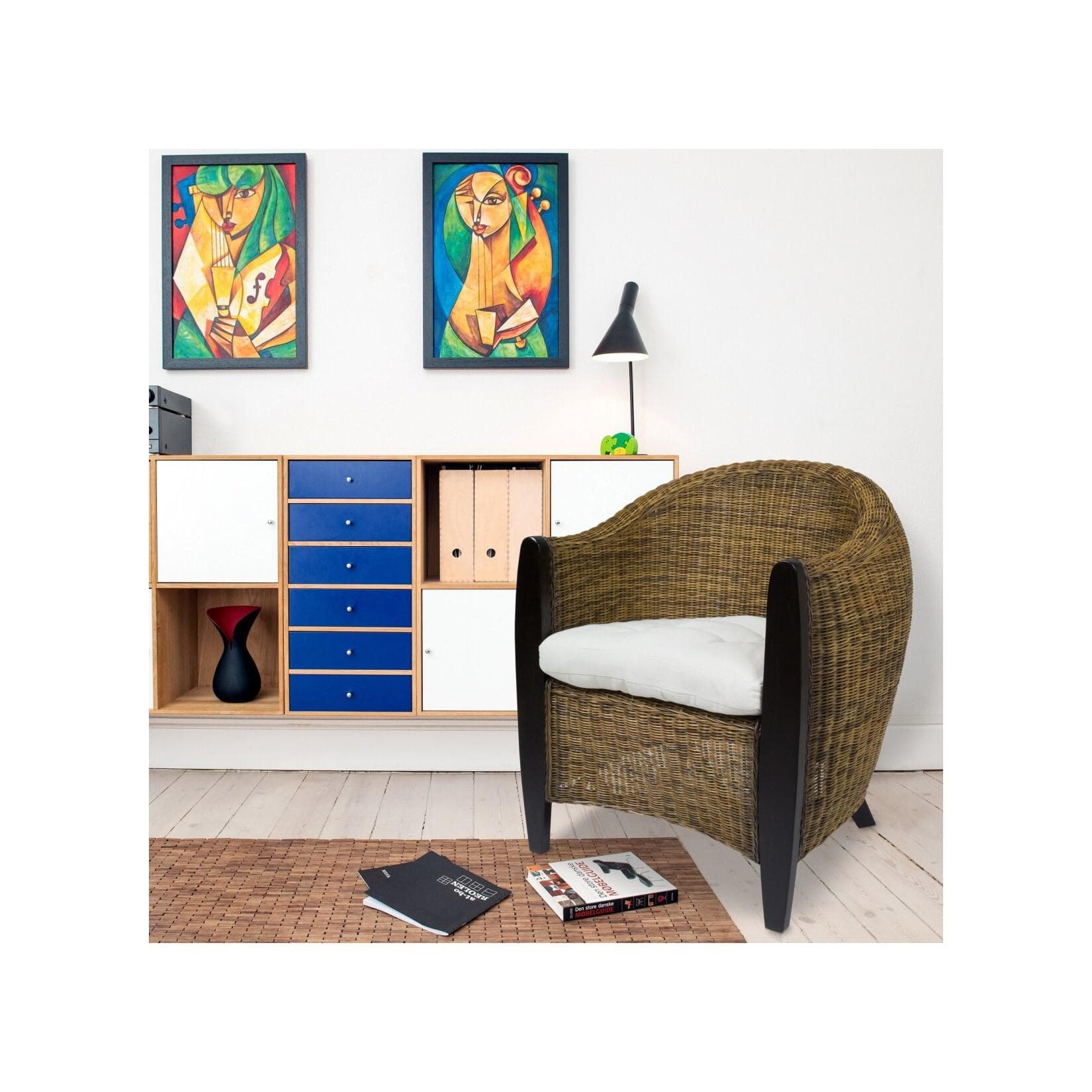 Bari Korbsessel - Gemütlicher Loungesitz aus Rattan