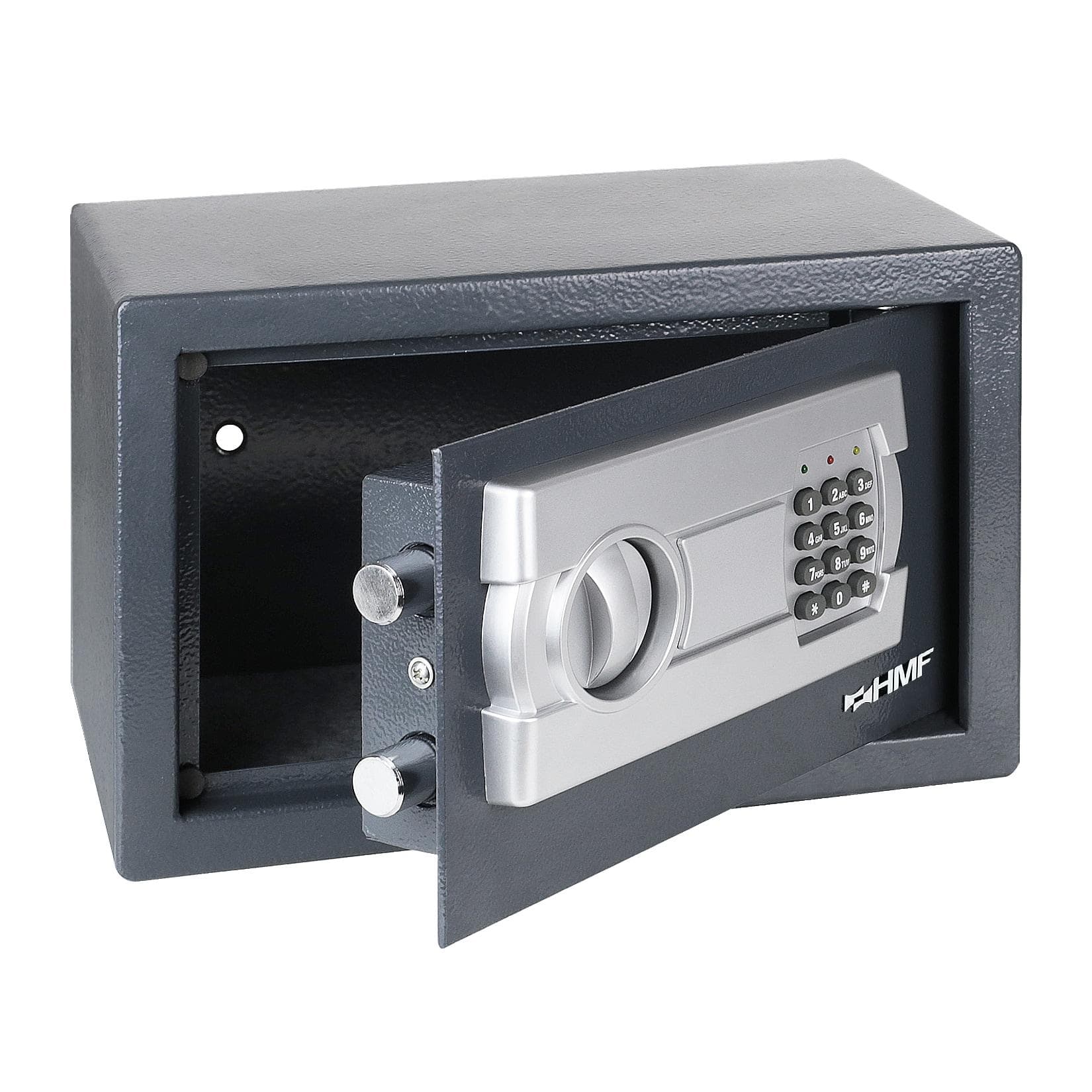 HMF Tresor mit Zahlenschloss, Möbeltresor 35 x 25 x 25 cm Anthrazit