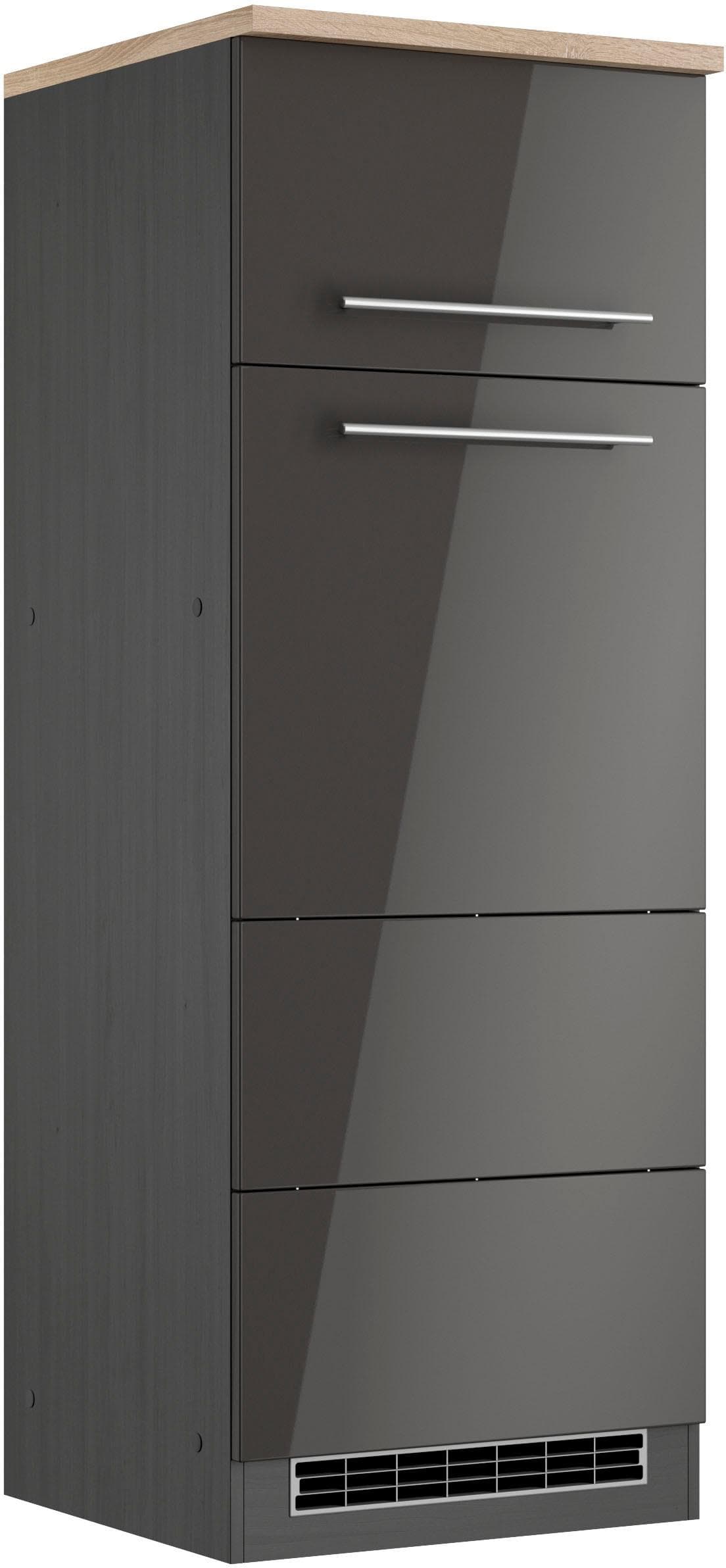 Edelstahlkühlschrank mit Gestifteten Fronten