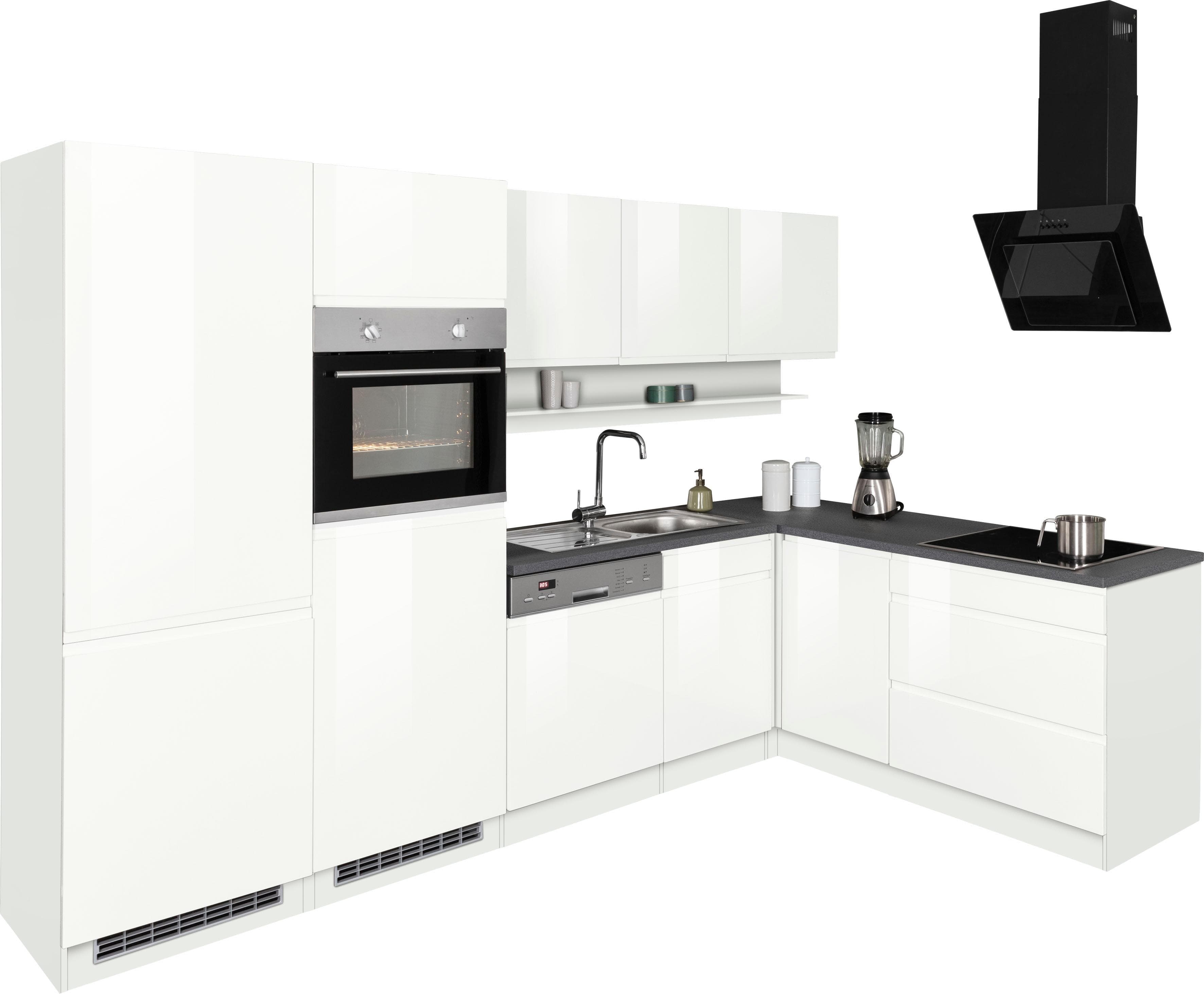 L-förmige Küche Virginia - moderne Ausstattung ohne Elektrogeräte