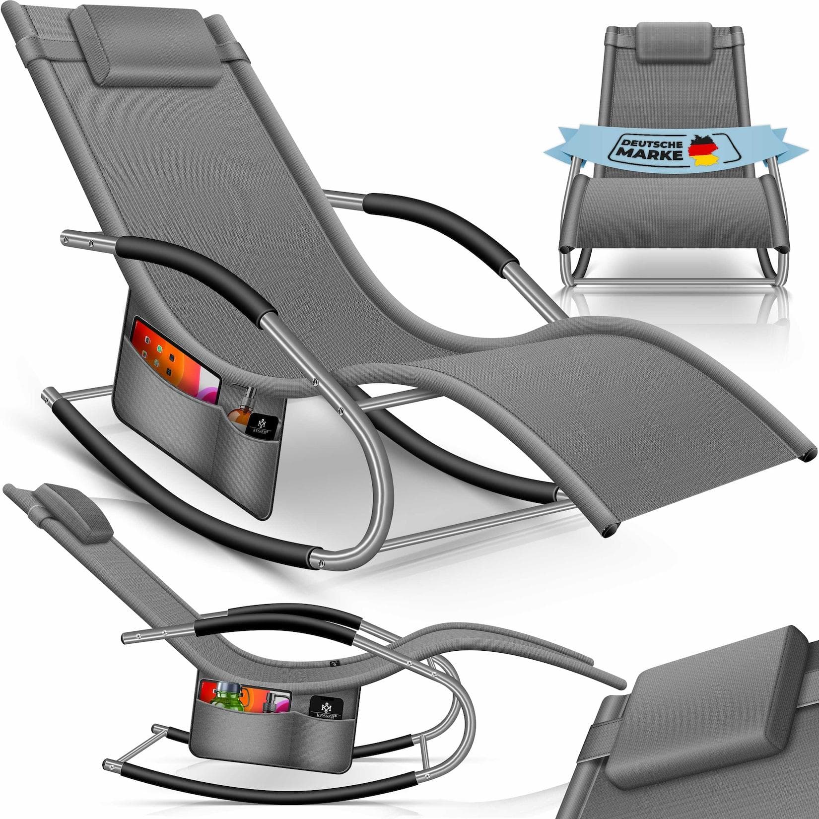 Relaxliege aus Holz für den Garten - Schwungliege zum Entspannen