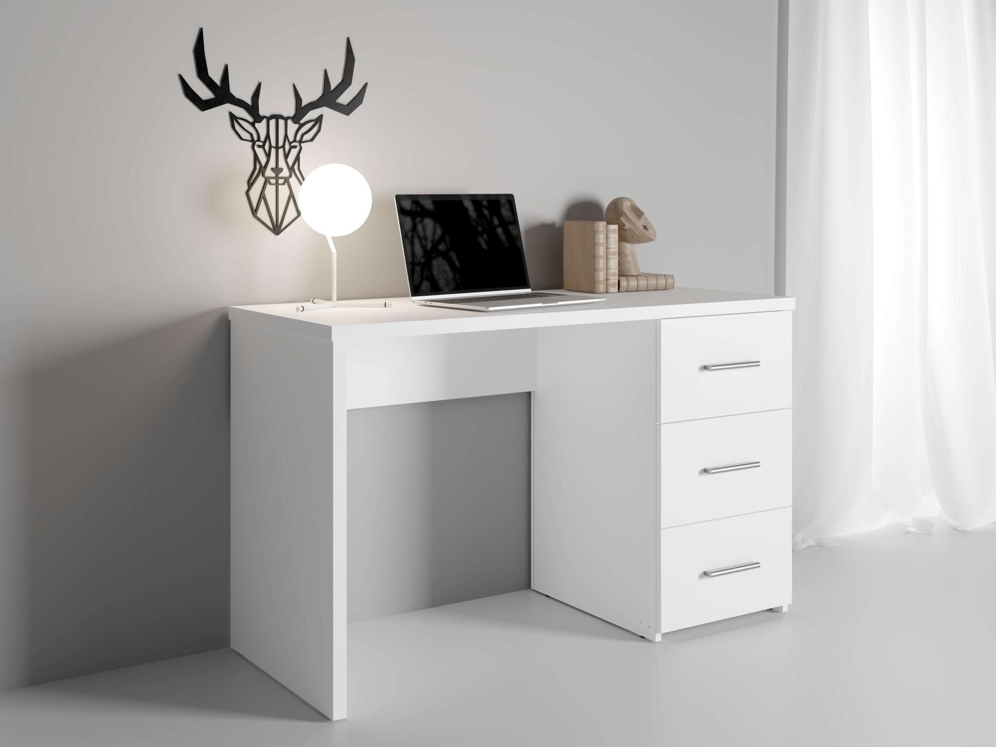 Computertisch mit 3 Schubladen - Praktisches Design