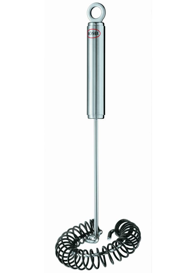 RÖSLE Küchenorganizer-Set: Hitzebeständiger Spiralbesen aus Silikon und Edelstahl