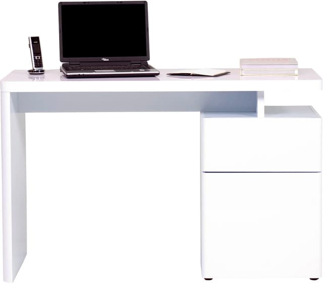 Jahnke Schreibtisch CU-LIBRE Weiß Platzsparend