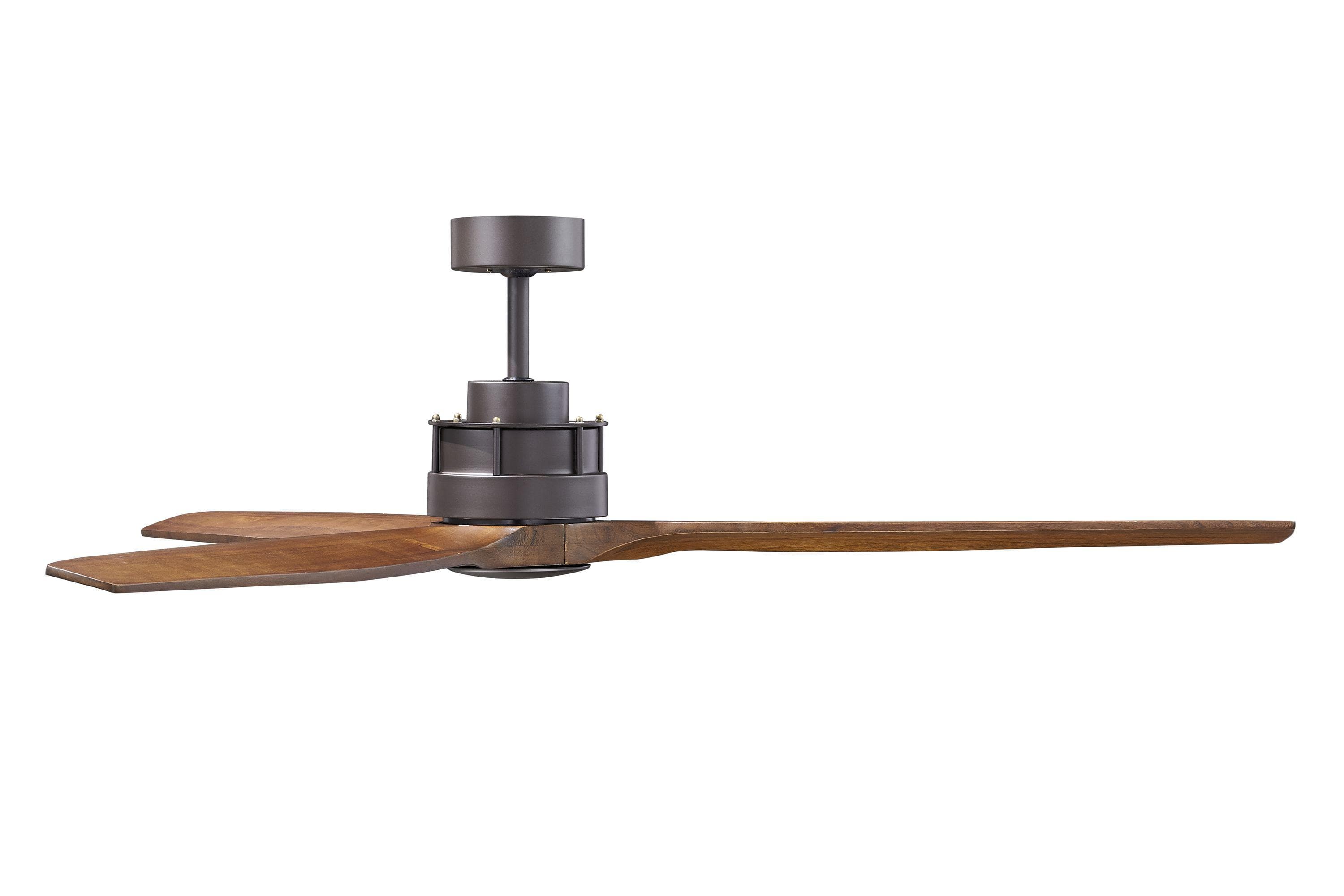 Deckenventilator AKMANI Oil Rubbed Bronze mit Holzflügeln
